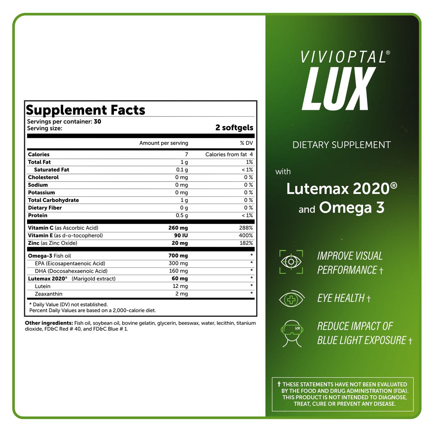 Lux-60Supplementfacts