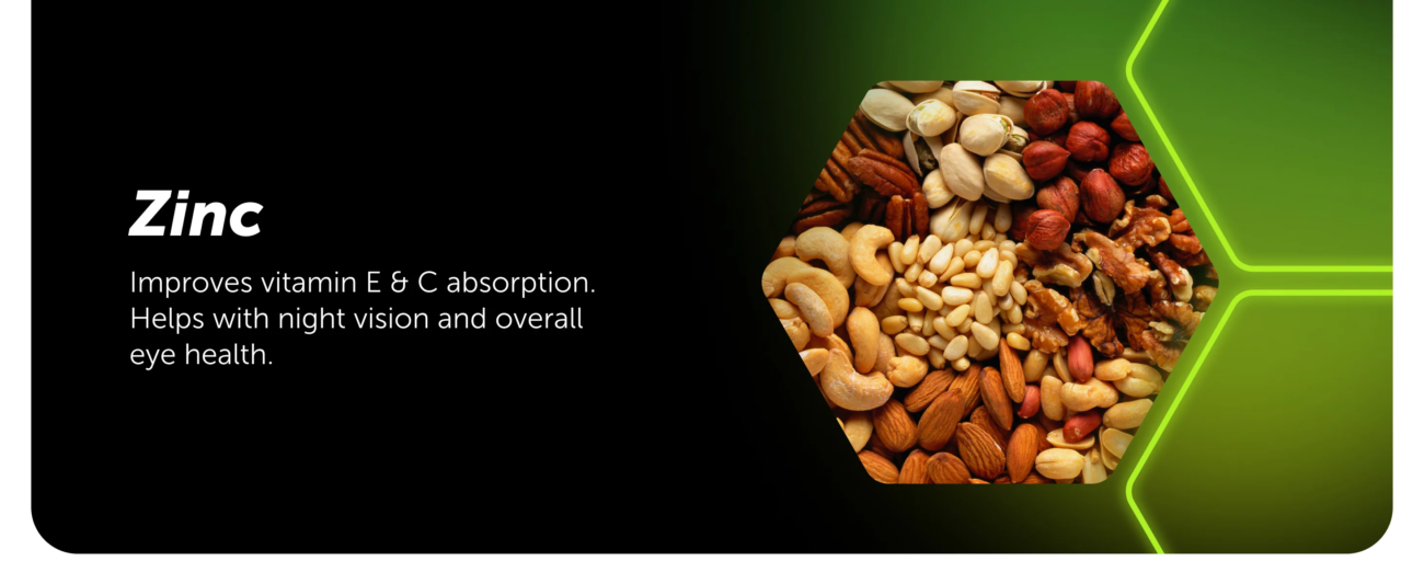 Dry fruits providing essential nutrients for eye nourishment and vision support