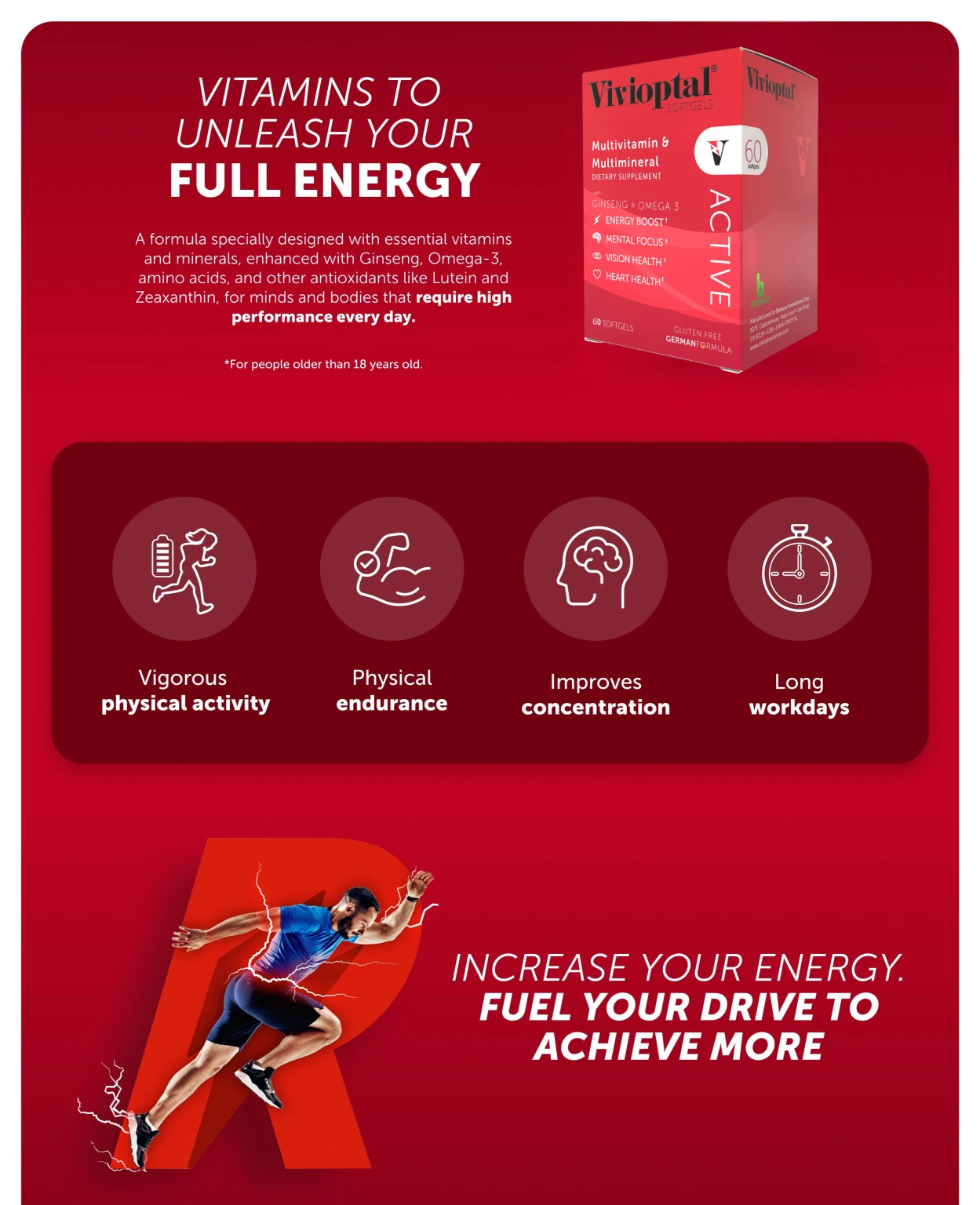 Vivioptal active 60 softgels