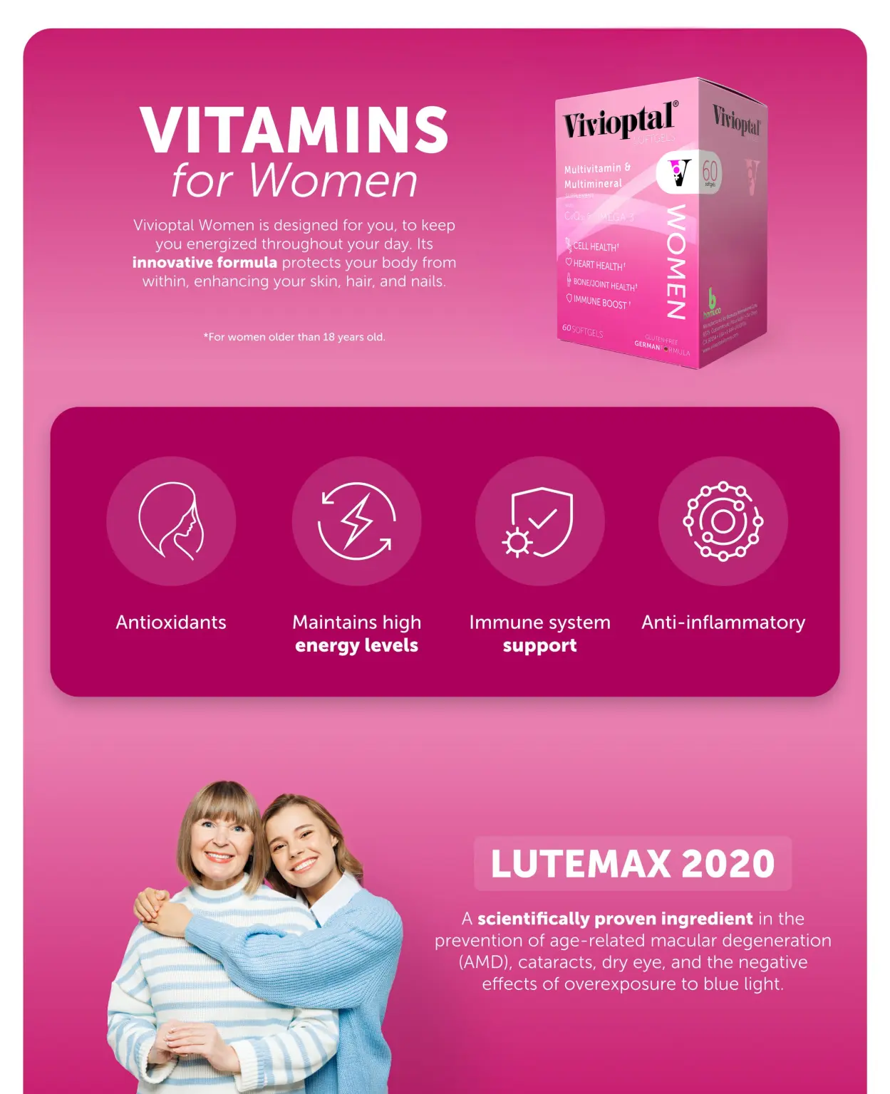 Vivioptal women 60 softgels